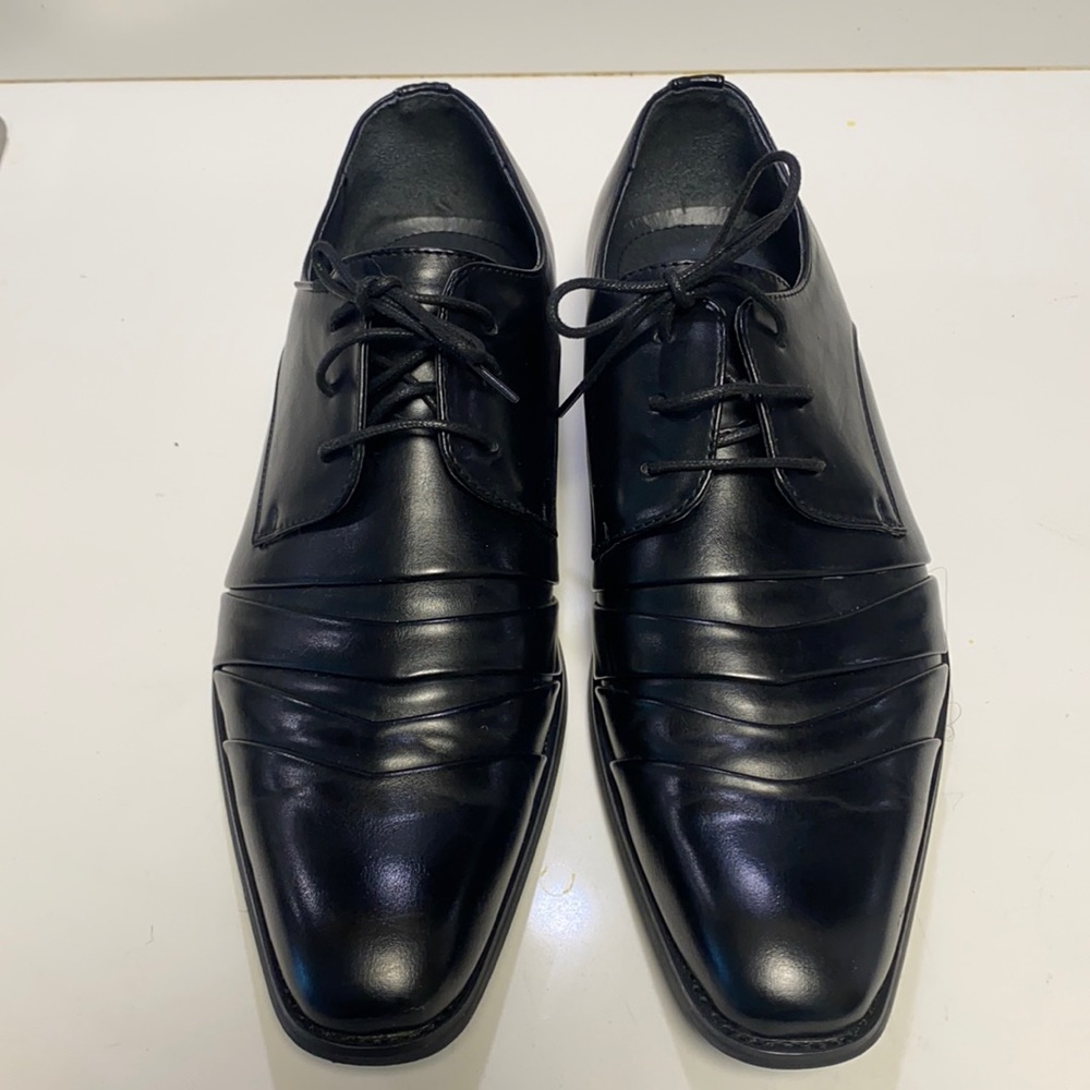 Black Men’s Dress Shoes Size 12 - Brand New